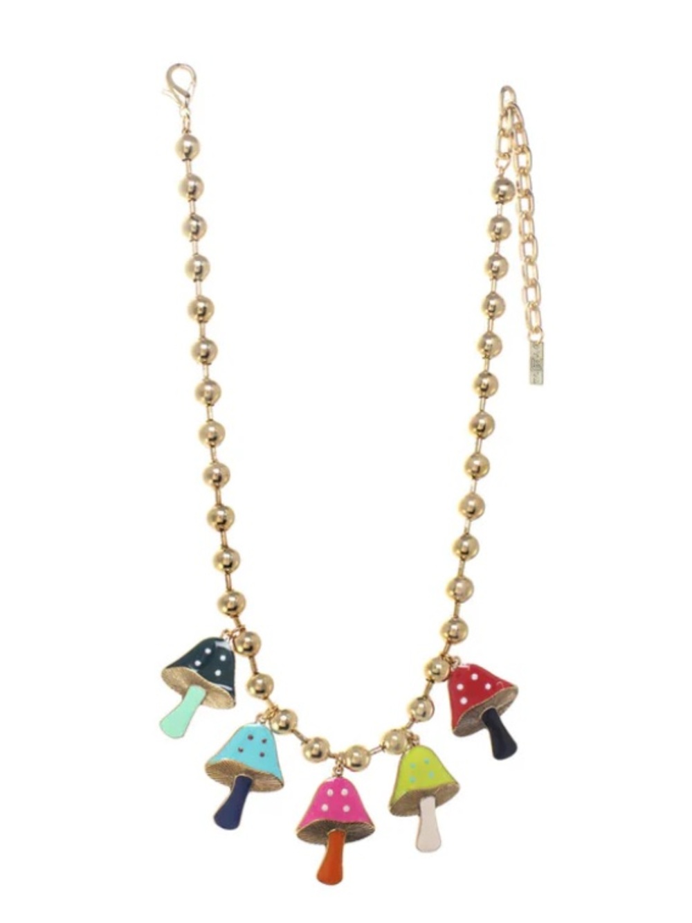 NWT TOVA GARDEN OF SHROOMS NECKLACE IN ANTIQUE GOLD - Picture 12 of 14